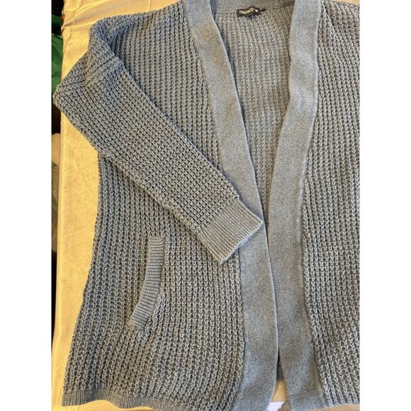 Toad And Company Blue Cardigan Grandpa Sweater Cozy Vibe Eco Fabric - Picture 9 of 16